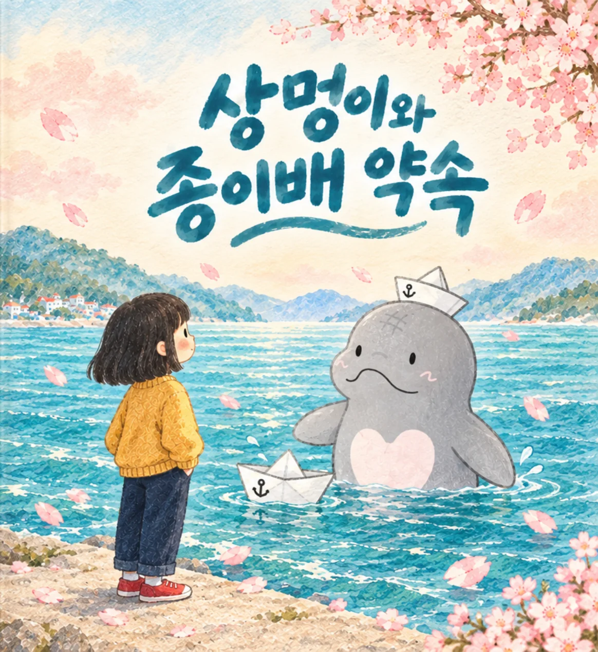 상멍이와 종이배 약속 앞표지